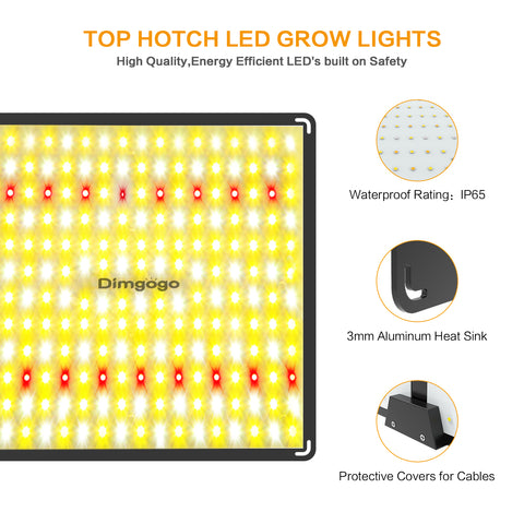 Image of Dimgogo GO-2000 LED Grow Light Full Spectrum for a 2x4 ft Grow Tent