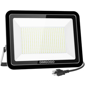 DIMGOGO 400W LED Flood Light, 40000lm 5000K Daylight White with Plug, IP66 Waterproof