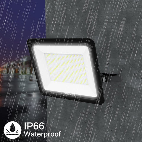 Image of DIMGOGO 600W LED Flood Light, 60000lm 5000K Daylight White with Plug, IP66 Waterproof